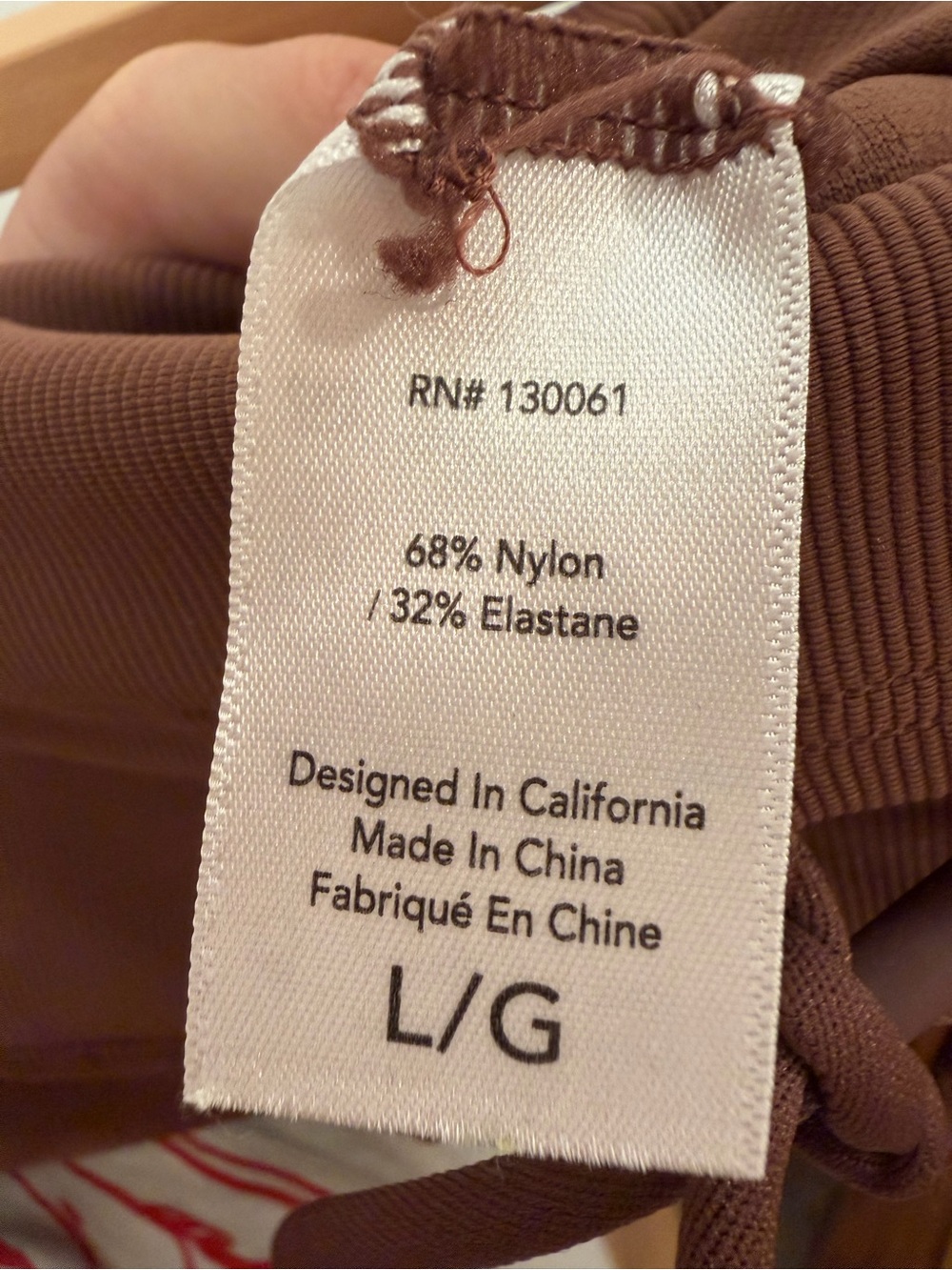 l*space Active Ribbed Leggings in Chestnut - Picture 5 of 5